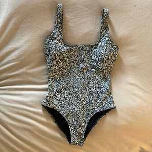 Everlane Square Neck One Piece Bathingsuit